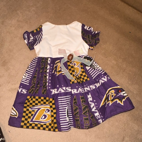 Washington Redskins & Baltimore Ravens Cheerleader Dresses for American Girl 18” - Picture 4 of 5